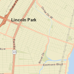 Lincoln Park Street Map