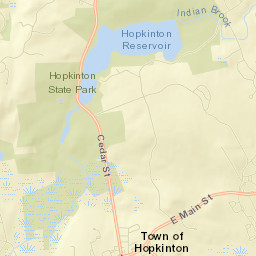 Hopkinton Street Map
