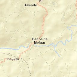 Baños de Molgas Street Map