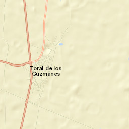 Toral de los Guzmanes Street Map