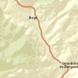 Bagà Street Map