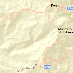 Montopoli in Sabina Street Map