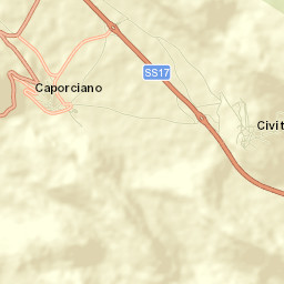 Caporciano Street Map