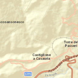 Castiglione a Casauria Street Map