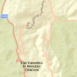San Valentino in Abruzzo Citeriore Street Map