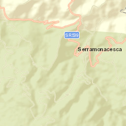 Serramonacesca Street Map