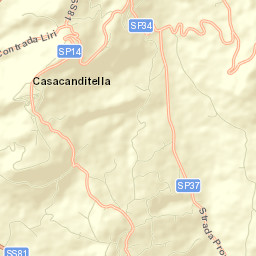 Casacanditella Street Map