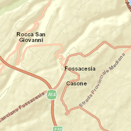 Fossacesia Street Map