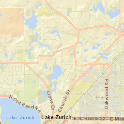 Lake Zurich Street Map