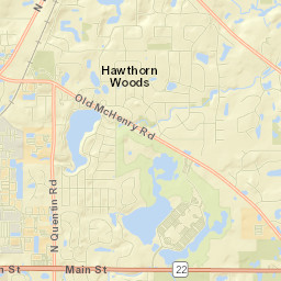 Hawthorn Woods Street Map
