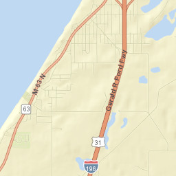 Lake Michigan Beach Street Map