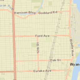 Wyandotte Street Map