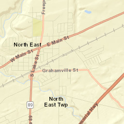 North East Street Map