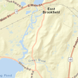 East Brookfield Street Map