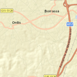 Borrassà Street Map