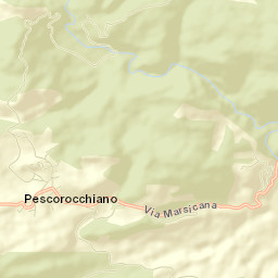 Pescorocchiano Street Map