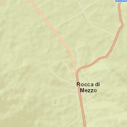 Rocca di Mezzo Street Map