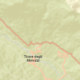 Tione degli Abruzzi Street Map