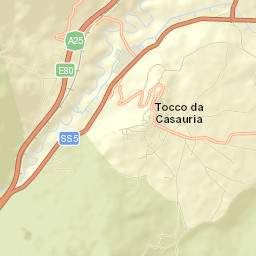 Tocco da Casauria Street Map