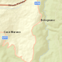 Bolognano Street Map