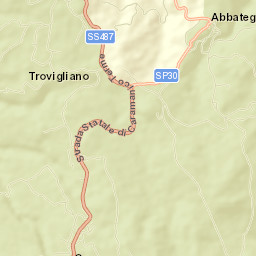 Abbateggio Street Map