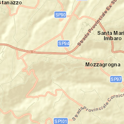 Mozzagrogna Street Map