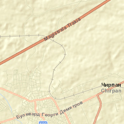Chirpan Street Map