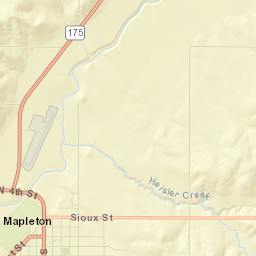 Mapleton Street Map