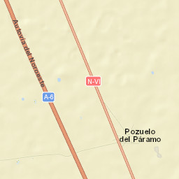 Pozuelo del Páramo Street Map