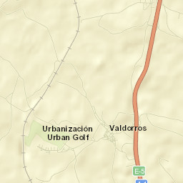 Valdorros Street Map