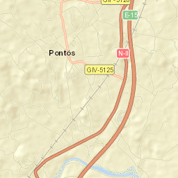 Pontós Street Map