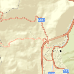 Popoli Street Map