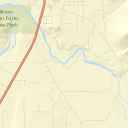 Cave Junction Street Map
