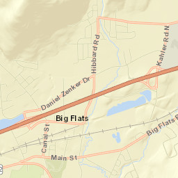 Big Flats Street Map