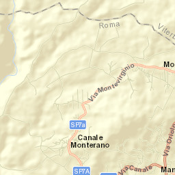 Canale Monterano Street Map
