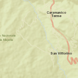 Caramanico Terme Street Map