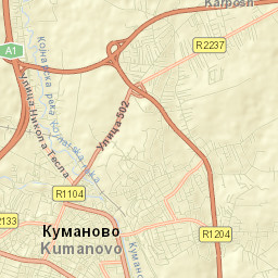 Kumanovo Street Map