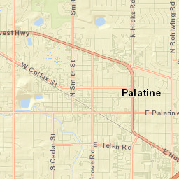 Palatine Street Map