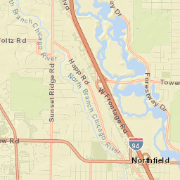 Northfield Street Map