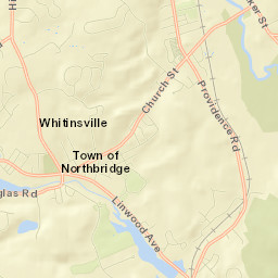 Whitinsville Street Map