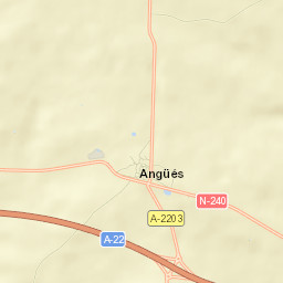 Angüés Street Map