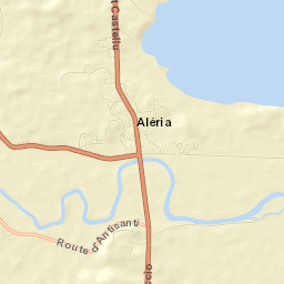 Aléria Street Map