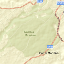 Manziana Street Map