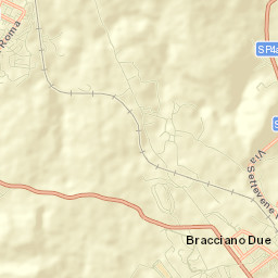 Bracciano Street Map