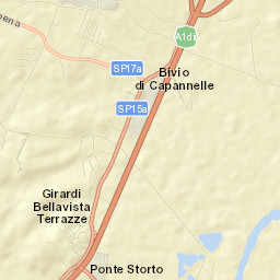 Bivio di Capanelle Street Map