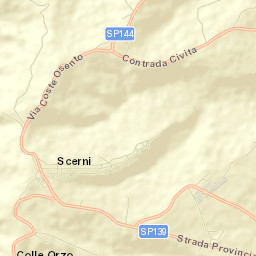Scerni Street Map
