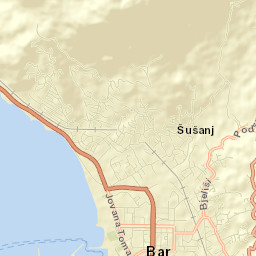 Šušanj Street Map