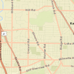 Kenilworth Street Map