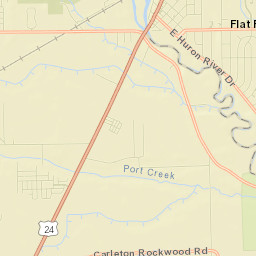 Flat Rock Street Map