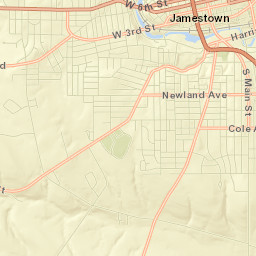 Jamestown Street Map